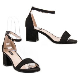 Sandali VICES in camoscio nero 2