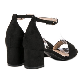 Sandali VICES in camoscio nero 1