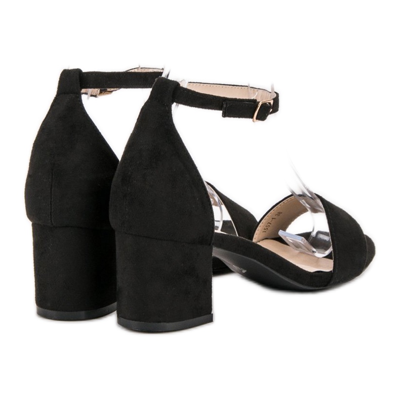 Sandali VICES in camoscio nero 1