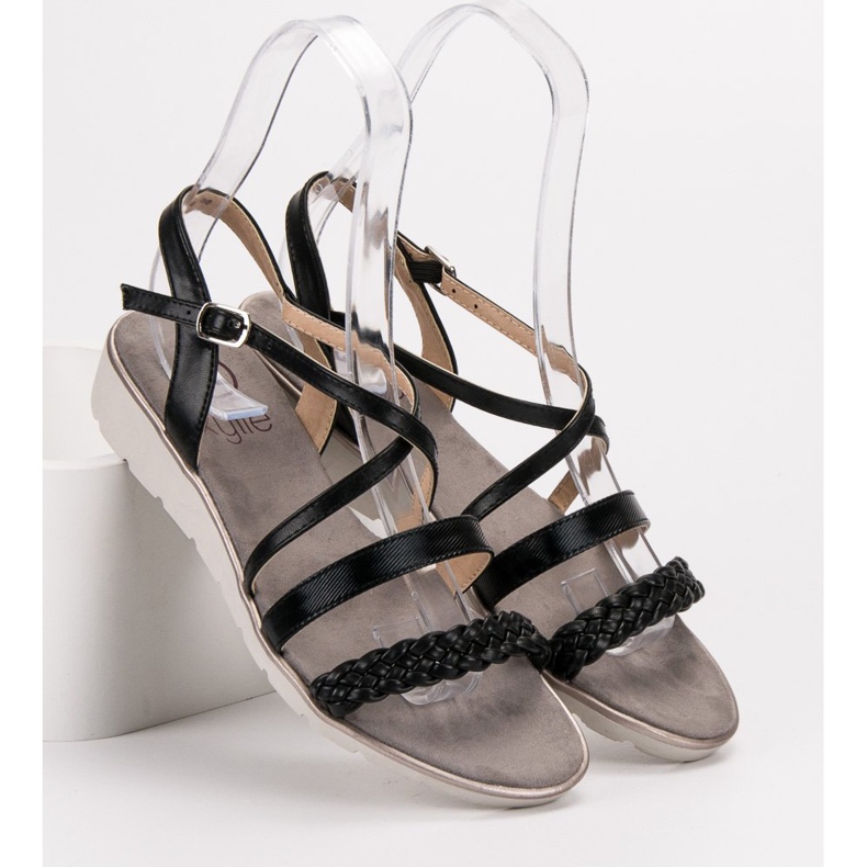 Kylie Sandali neri sulla piattaforma nero 1