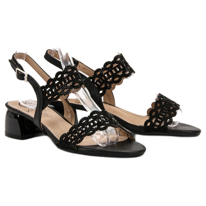 Kylie Sandali eleganti con tacco alto nero 2
