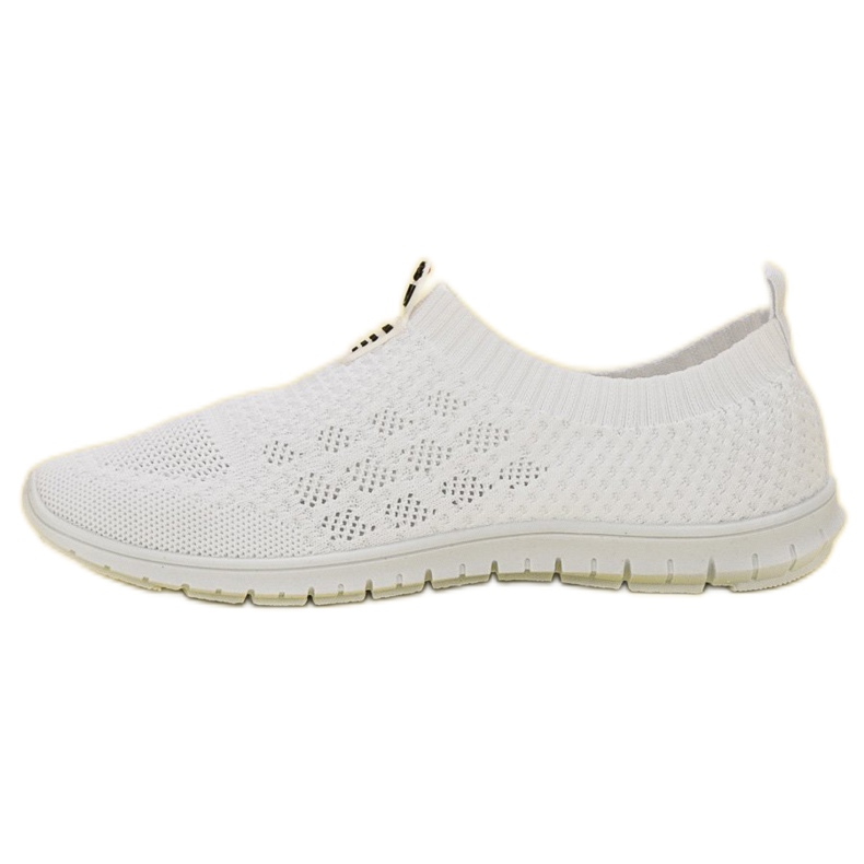 Renda Scarpe Slip-On da donna bianca 1