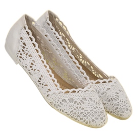 Coura Ballerine in pizzo bianco 2