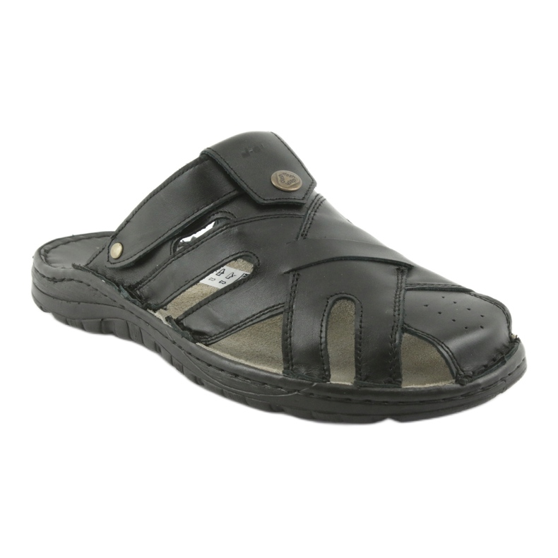 Pantofole da uomo Naszbut 051 nere nero 1