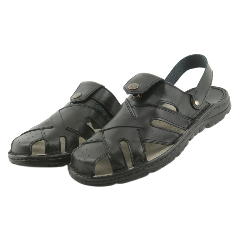 Pantofole da uomo Naszbut 051 nere nero 3