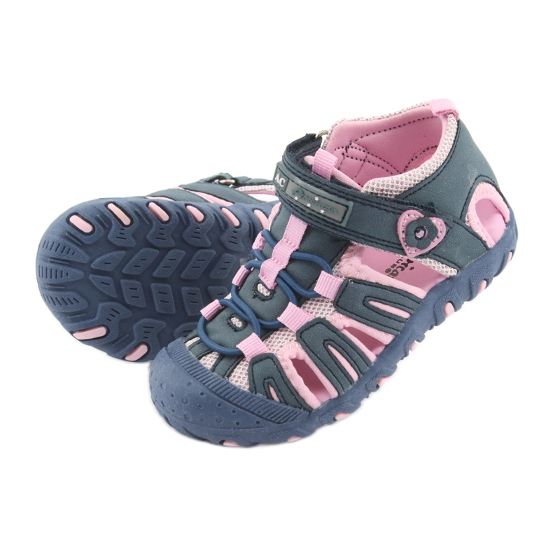 Sandali sportivi American Club blu rosa 5