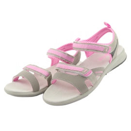 Sandali da bambina American Club HL12 grigi grigio rosa 3