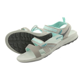 Sandali da bambina American Club HL12 grigi grigio verde 4