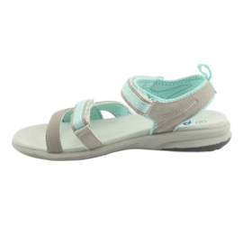 Sandali da bambina American Club HL12 grigi grigio verde 2