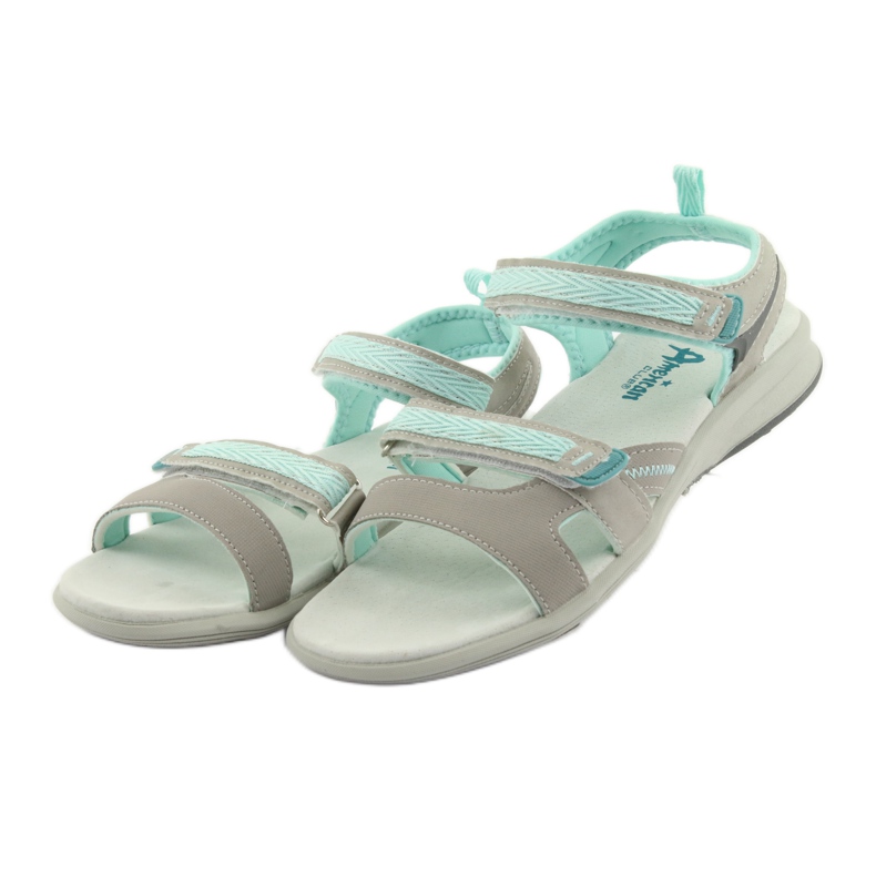 Sandali da bambina American Club HL12 grigi grigio verde 3