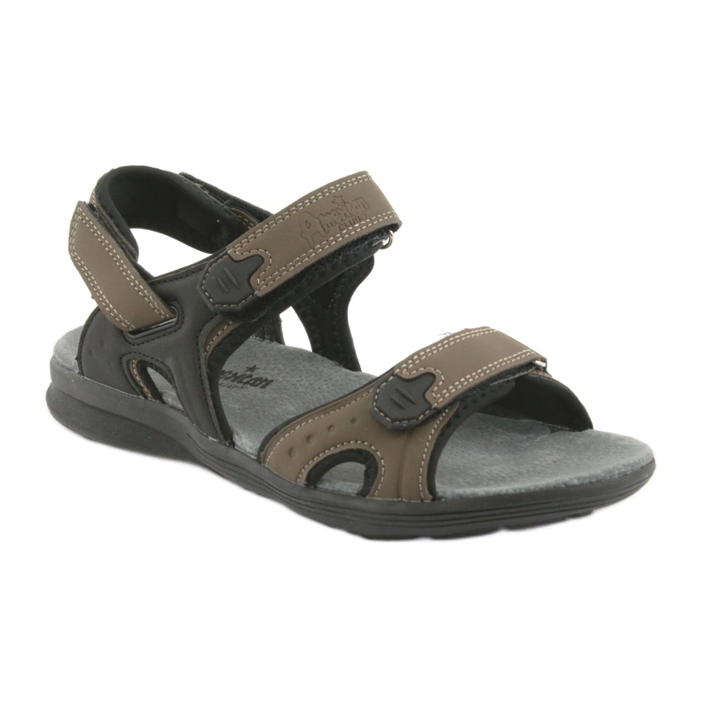 American Club Sandali sportivi per giovani americani HL09 neri / kaki nero multicolore cachi 1