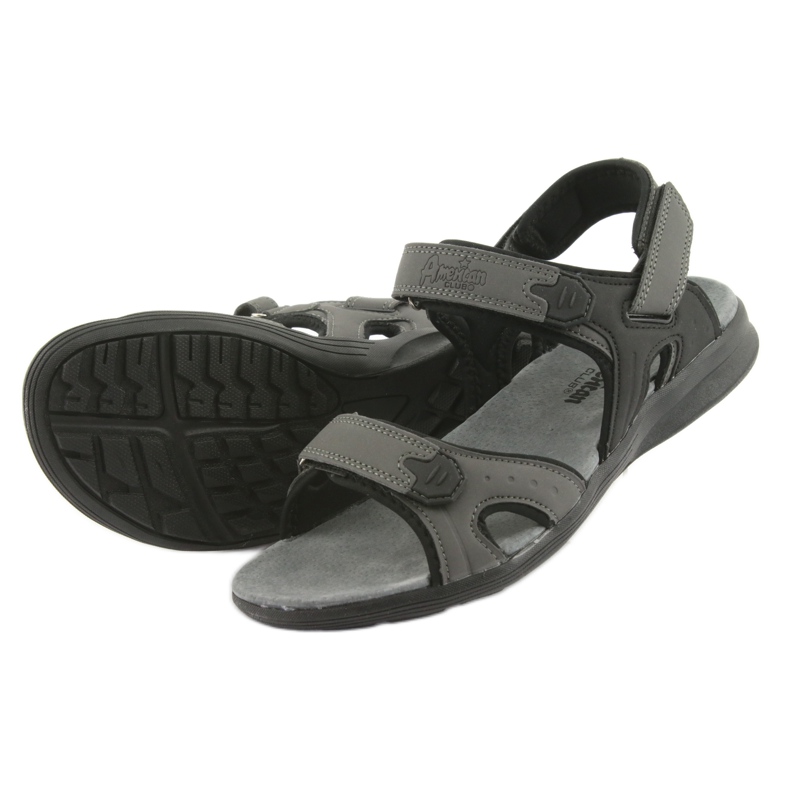 American Club Sandali sportivi americani HL09 neri / grigi nero grigio 4