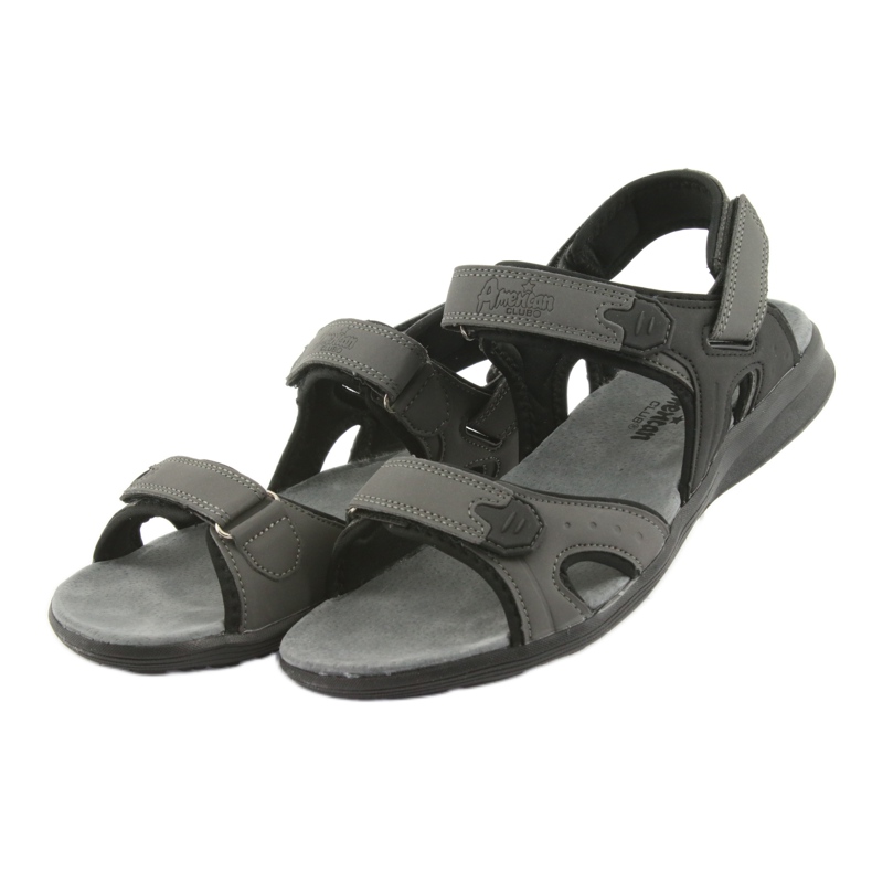 American Club Sandali sportivi americani HL09 neri / grigi nero grigio 3