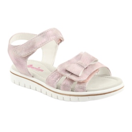 Sandali rosa con fiocco American Club GC25 1