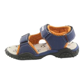 Sandali blu navy Monster Truck American Club HL18 arancia 2