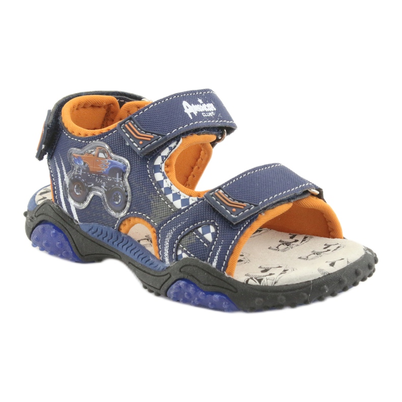 Sandali blu navy Monster Truck American Club HL18 arancia 1