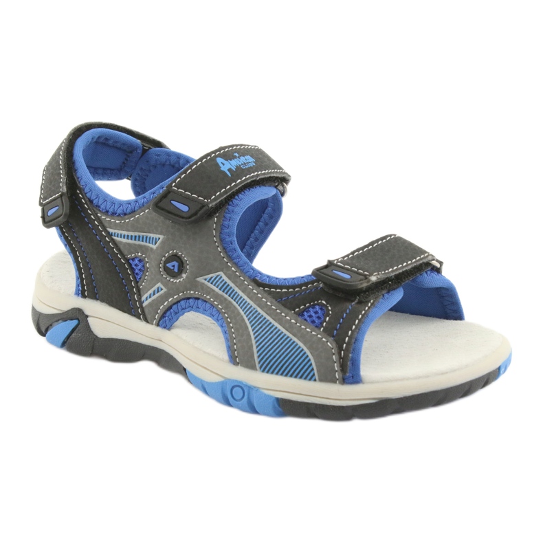Sandali da bambino American Club RL22 navy / royal blu grigio blu navy 1