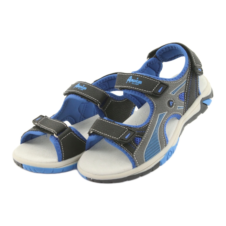 Sandali da bambino American Club RL22 navy / royal blu grigio blu navy 3