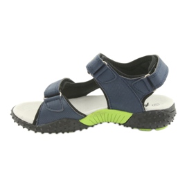 Sandali da bambino American Club HL15 blu navy verde 2