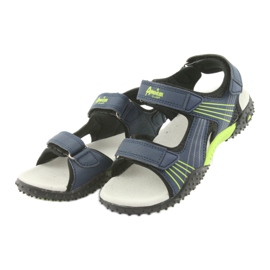 Sandali da bambino American Club HL15 blu navy verde 3