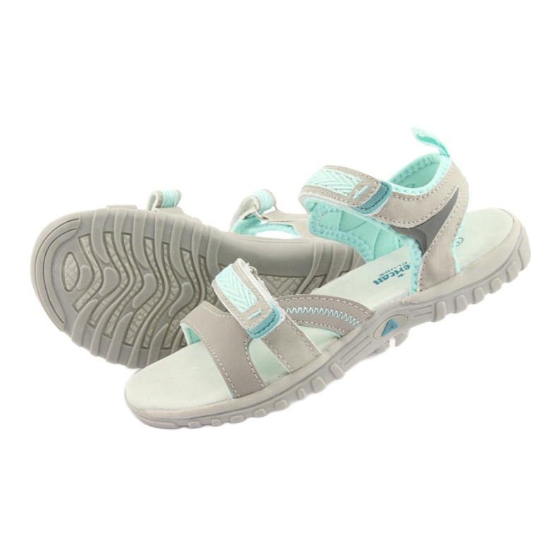 American Club American Sandals Sports Sports HL14 Grey/Green grigio 4