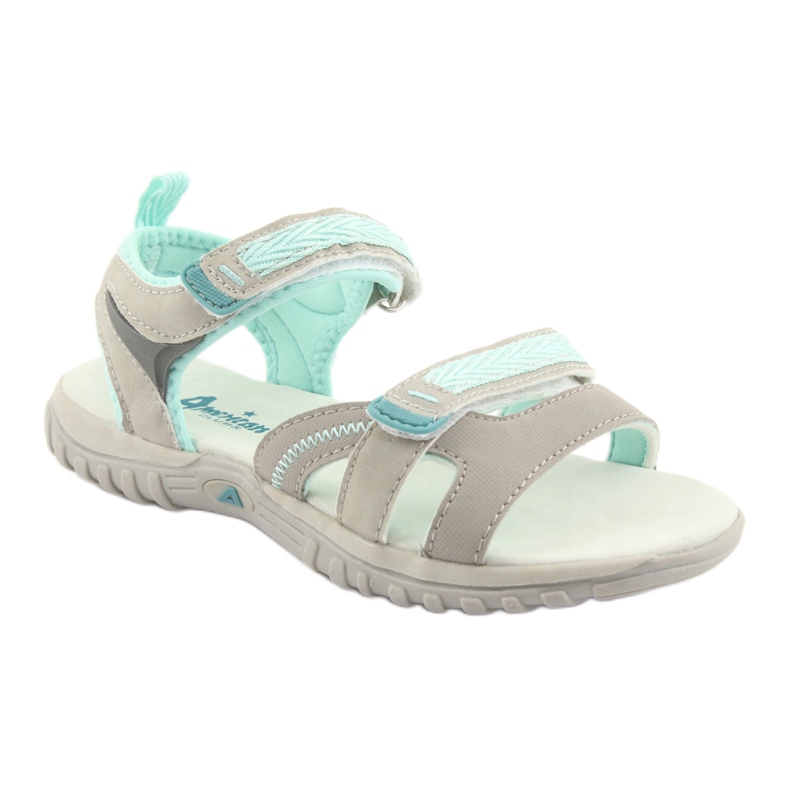 American Club American Sandals Sports Sports HL14 Grey/Green grigio 1
