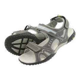 Sandali sportivi da uomo American Club RL18 grigio 4