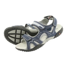 Sandali da bambino American Club RL18 blu navy grigio 4