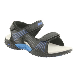 Sandali da bambino American Club HL15 neri nero blu 1