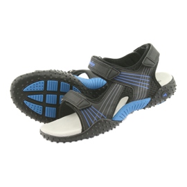 Sandali da bambino American Club HL15 neri nero blu 4