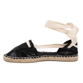 Cm Paris Espadrillas annodate nero 1