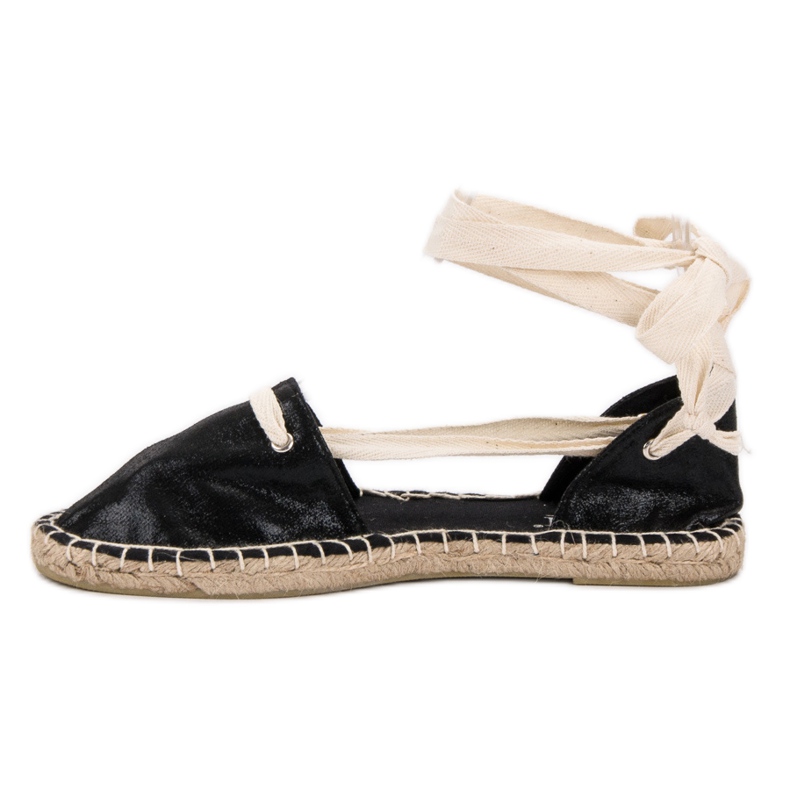 Cm Paris Espadrillas annodate nero 1