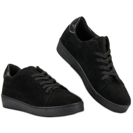 Lucky Shoes Scarpe sportive in pelle scamosciata nero 2