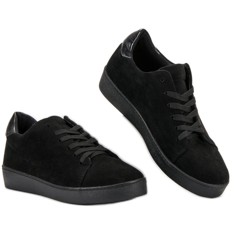 Lucky Shoes Scarpe sportive in pelle scamosciata nero 2