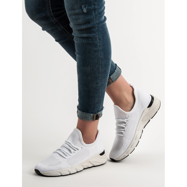 SHELOVET Scarpe sportive ariose bianca 2
