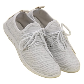 SHELOVET Calzature in tessuto bianco 2