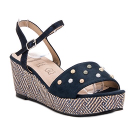Aclys Sandali con zeppa casual blu blu navy 1