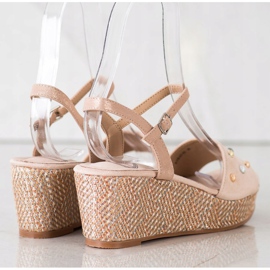 Aclys Sandali con zeppa casual marrone 1