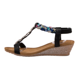 SHELOVET Sandali Con Ornamenti nero 1