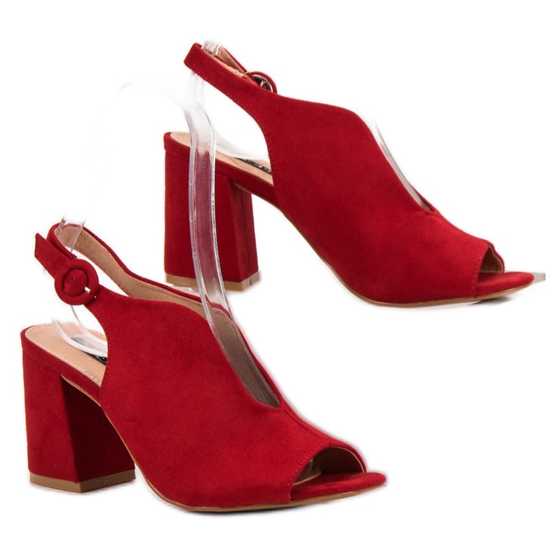 Milaya Sandali chiusi alla moda rosso 1