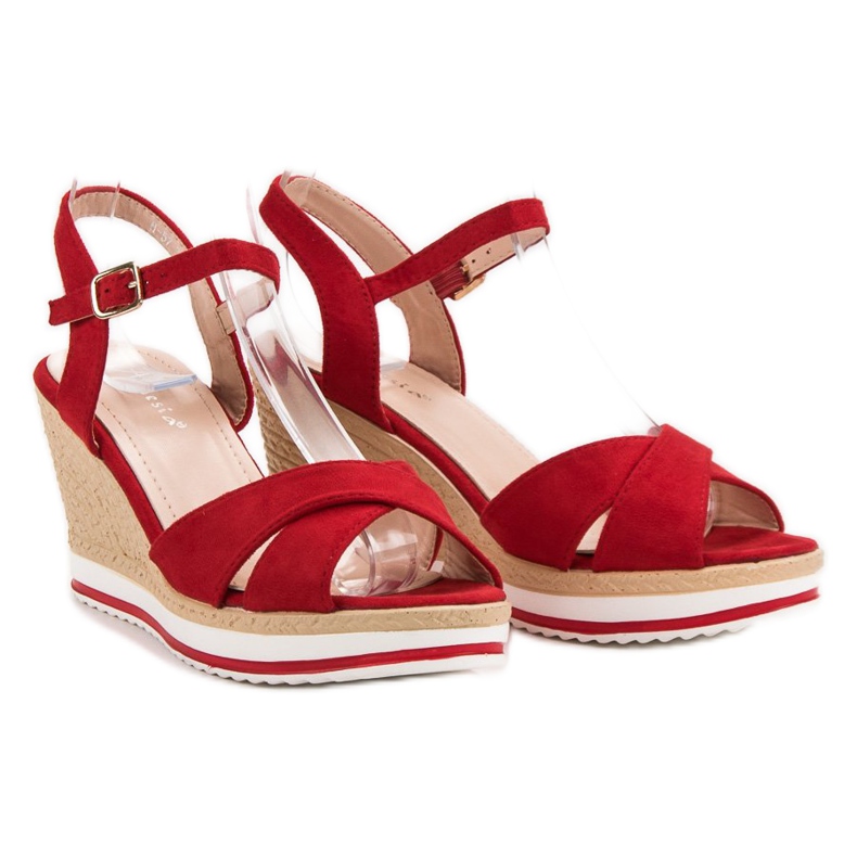 Anesia Paris Sandali rossi alla moda rosso 1