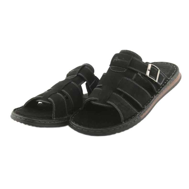 American Club American's Men's Flip Flip Lightweight Podka06 Black nero 3