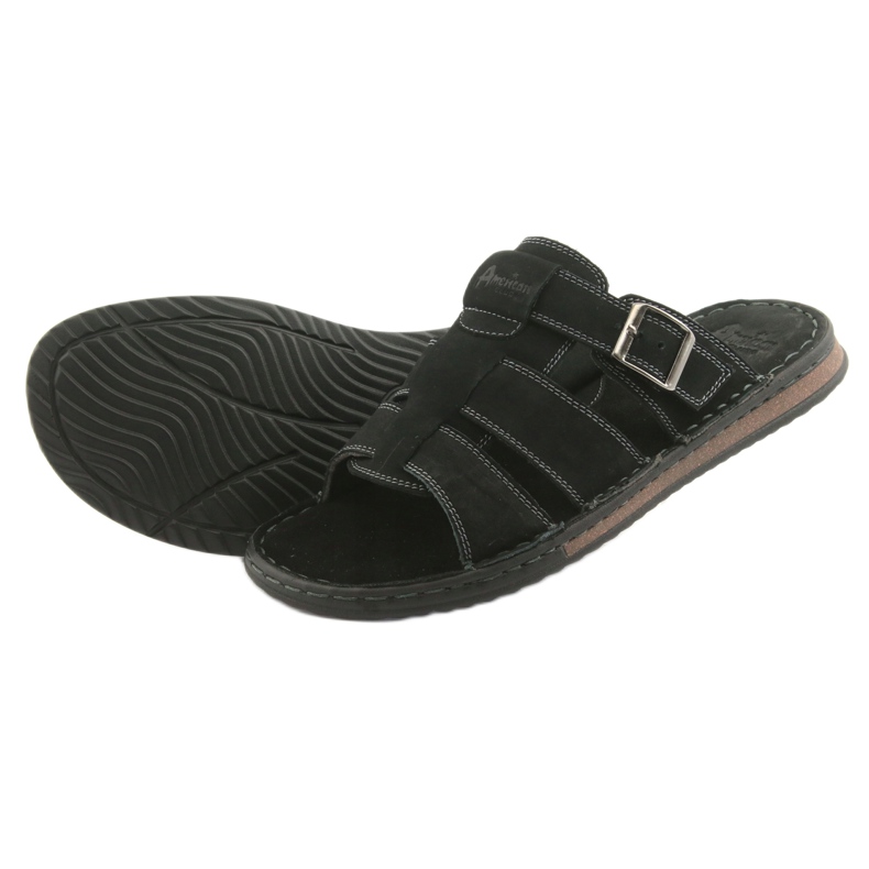 American Club American's Men's Flip Flip Lightweight Podka06 Black nero 4