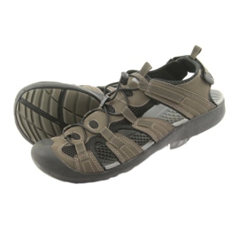 American Club Sandali sportivi cachi americani HL02 nero multicolore verde 4