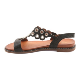 Sandali da donna con strass neri di Sergio Leone nero 2