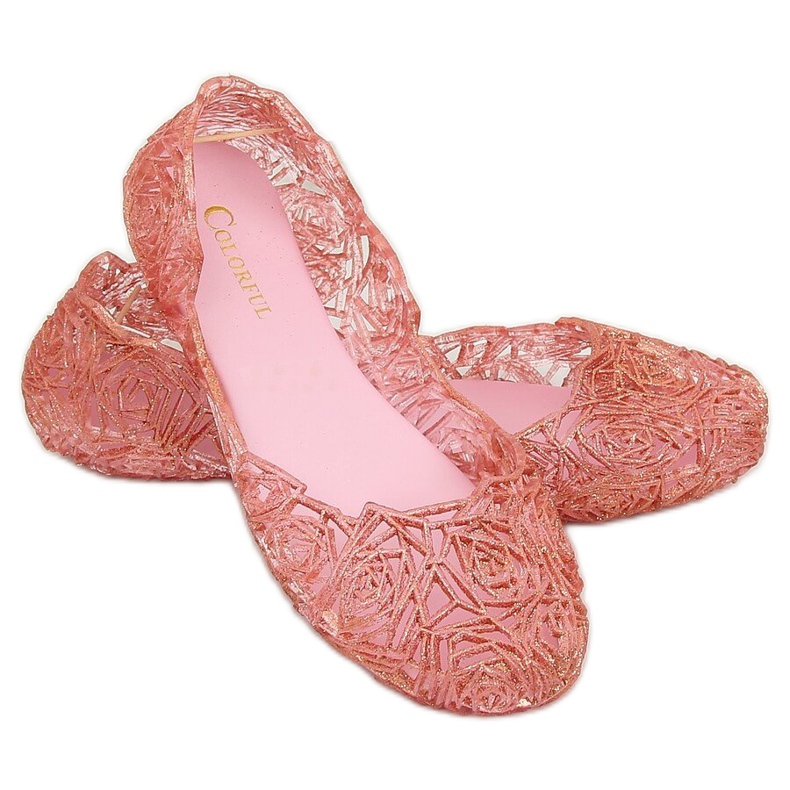 Ballerine in gomma rosa QX-02 Rose 1