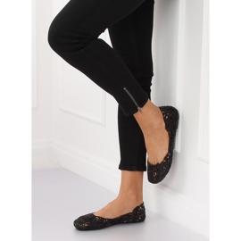 Ballerine in gomma nera QX-02 Black nero 2