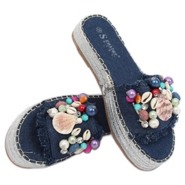 Blu JH80 Espadrillas jeans blu multicolore 1