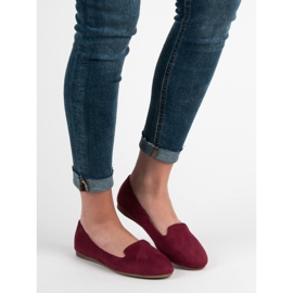 SHELOVET Signori in pelle scamosciata rosso 1