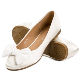 BELLAMILA Ballerine in raso bianca 1